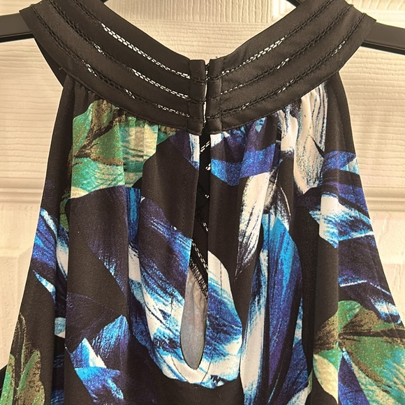 NWT WHBM Cross Front MJ Halter-Elana Leaf Black-SZ-Medium - Picture 6 of 10